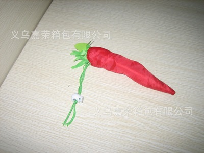 創意生活，綠色購物之旅 蔬菜紅辣椒折疊購物袋新品推薦